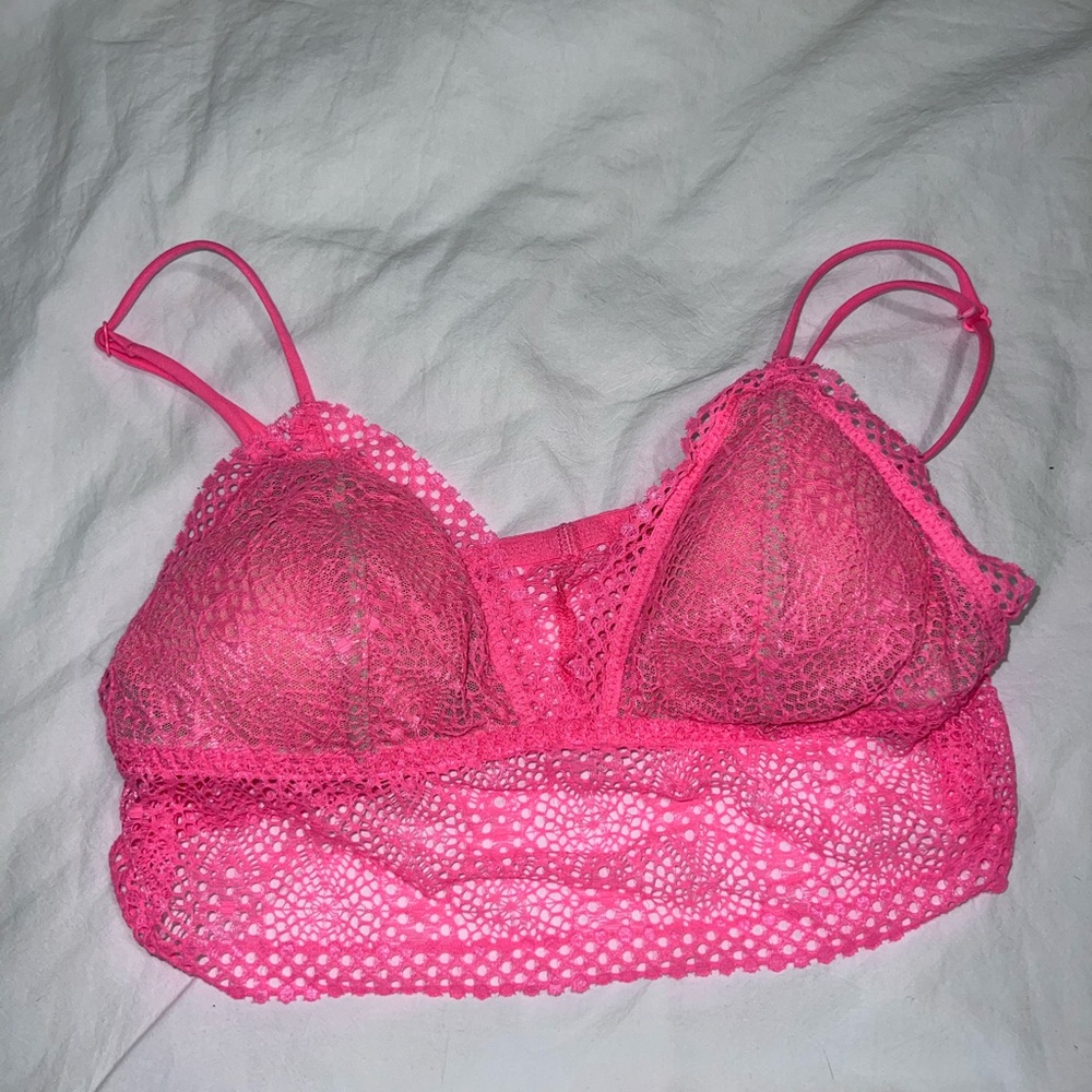 Pink Lace Bralette